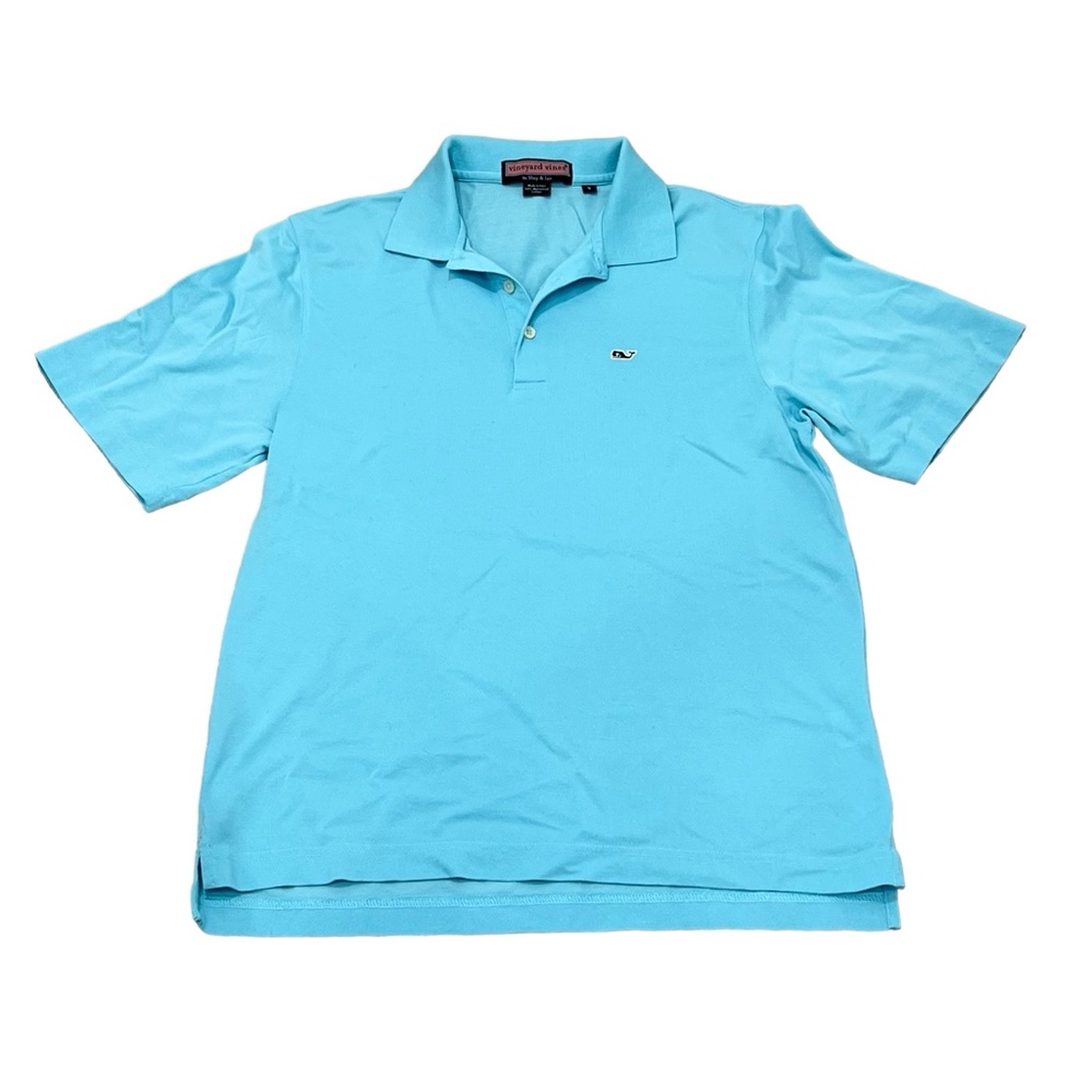 VINEYARD VINES PIQUE SOLID SKY POWDER BLUE POLO